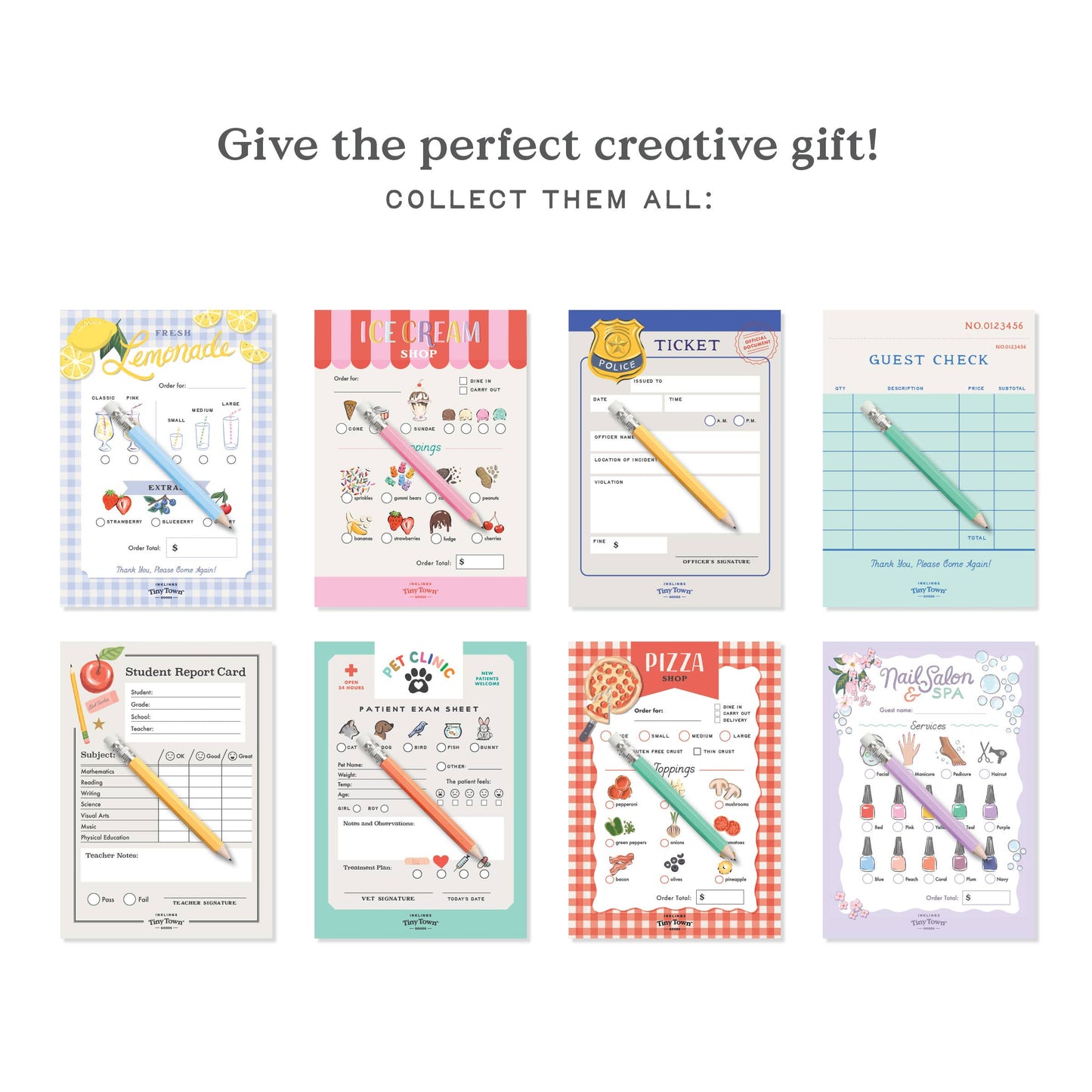 Guest Check Inklings Tiny Town™ Play Notepad