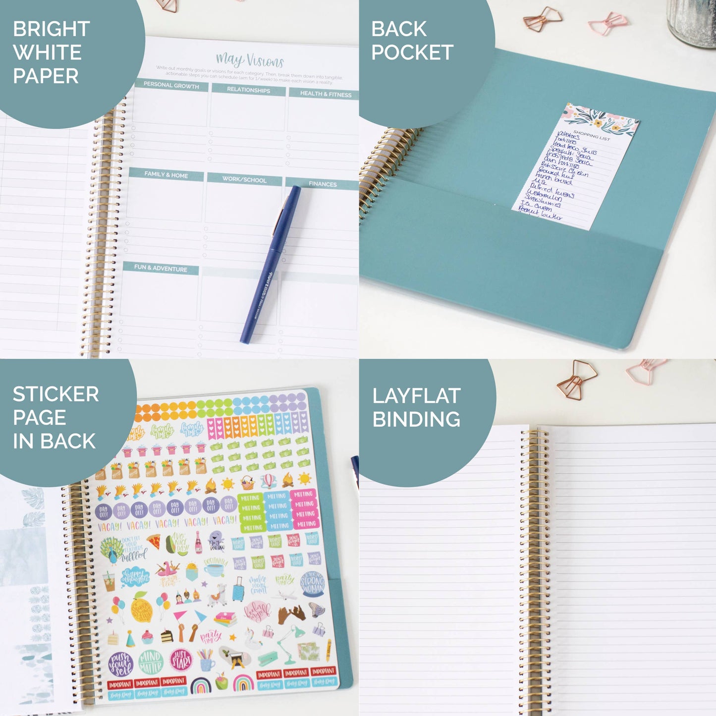 Ultimate Undated Planner & Calendar, Interchangeable Cover