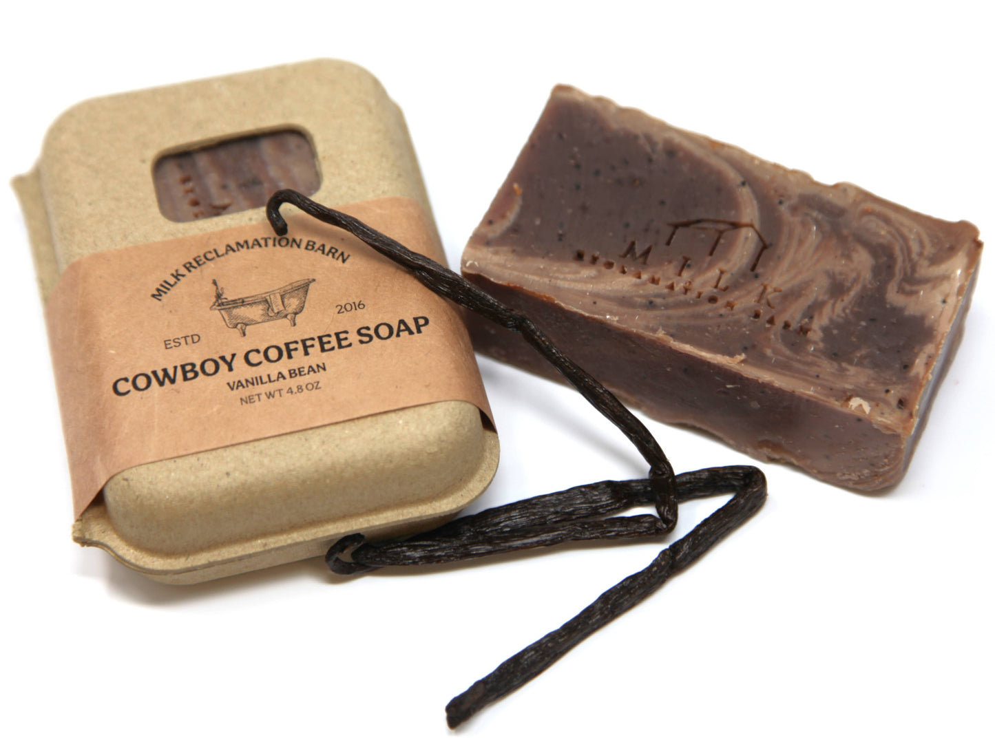 Hand Crafted Bar Soap in Sustainable Packaging: Cowboy Coffee - Nutmeg Cedar