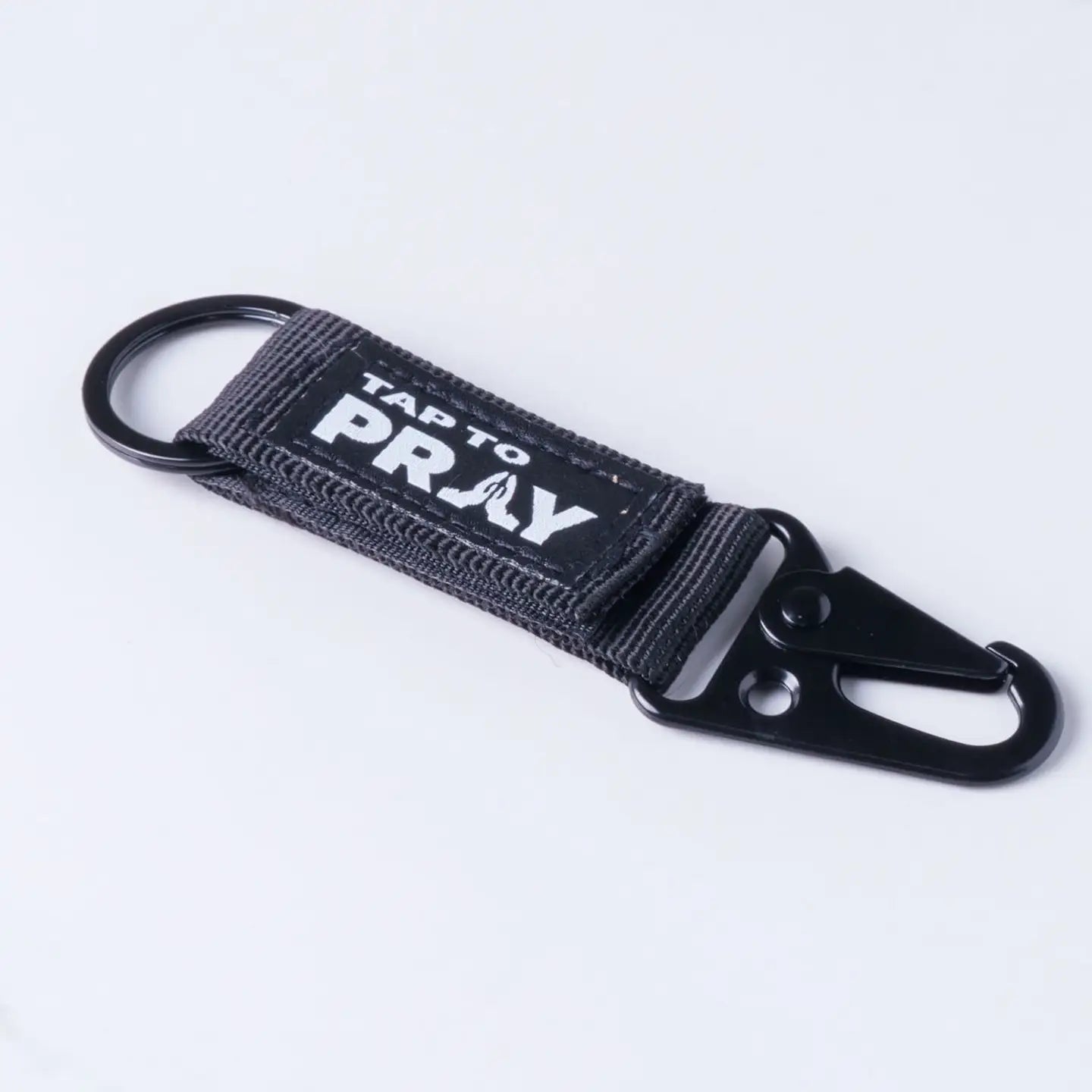 Tactical Carabiner Keychain Tap To Pray