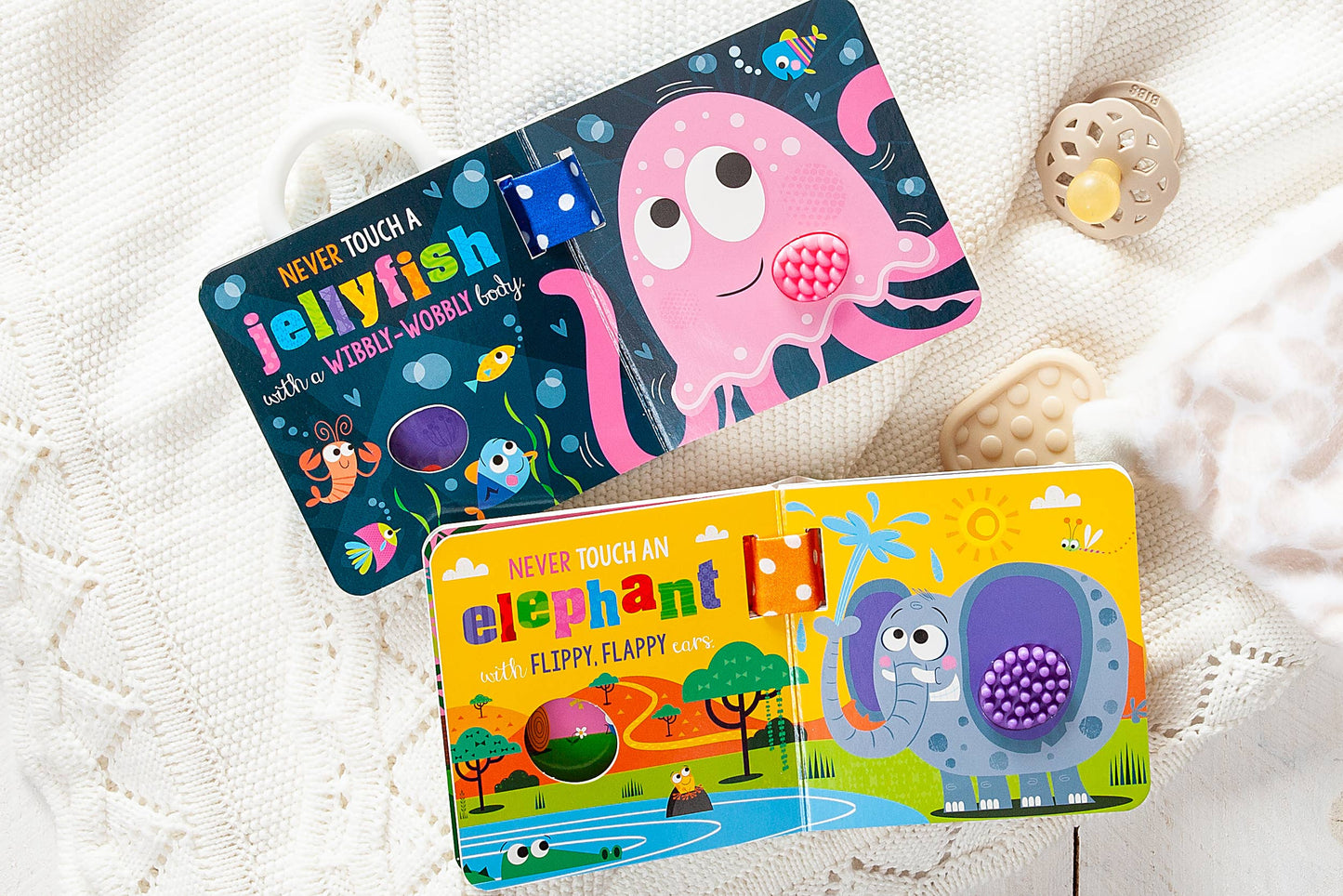 Never Touch Book Set (Stroller Clip-On, Stocking Stuffers)