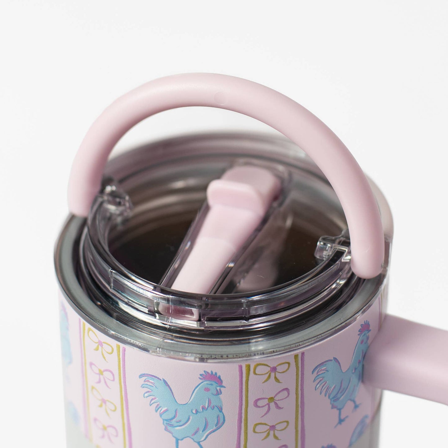 Pink Chicken & Bows 40oz Water Tank Insulated Spill Tumbler