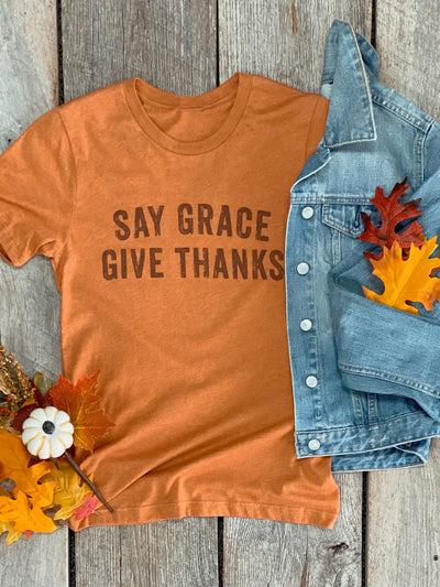 Say Grace Give Thanks Tee