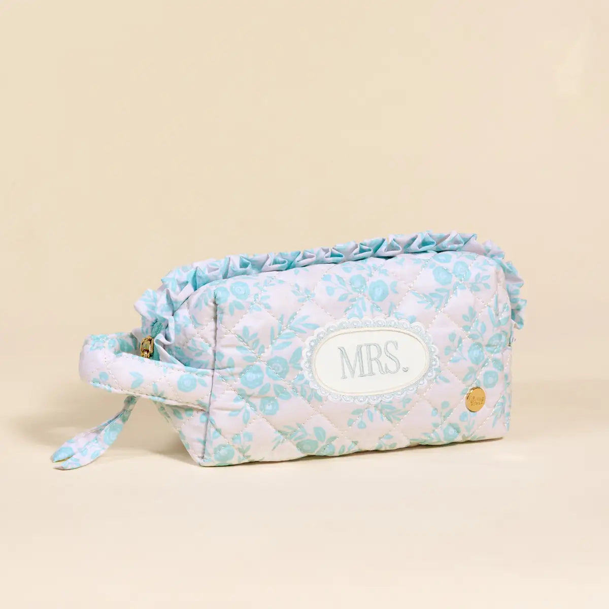 Mrs. Something Essentials Quilted Cosmetic Pouch