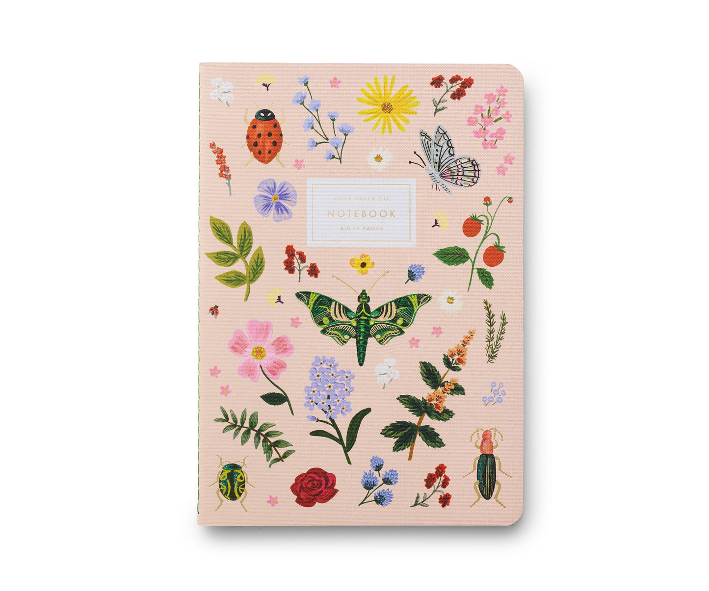 Garden Insect Stitched Notebook