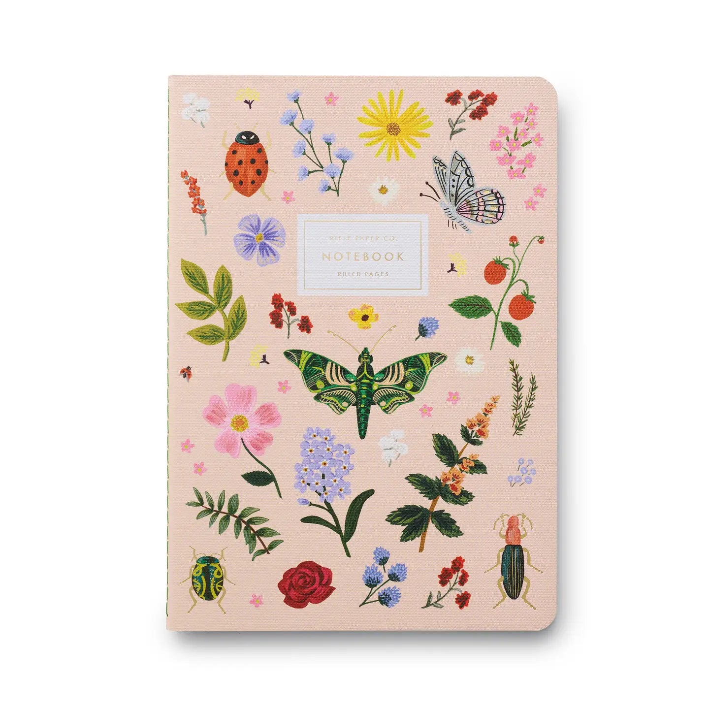 Garden Insect Stitched Notebook