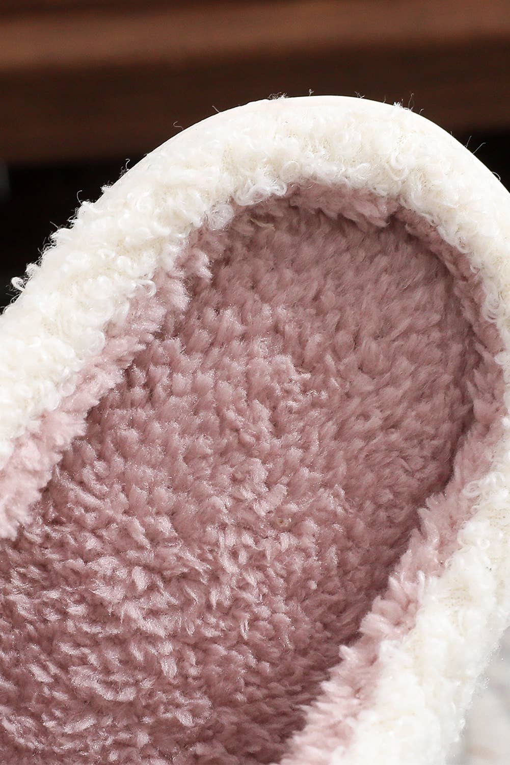 Pink Bow  Plush Slippers