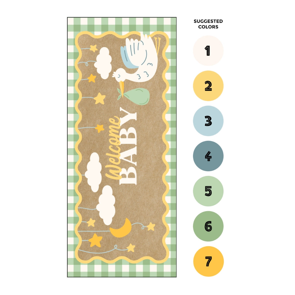 Welcome Baby DIY Banner by Numbers™ Kit