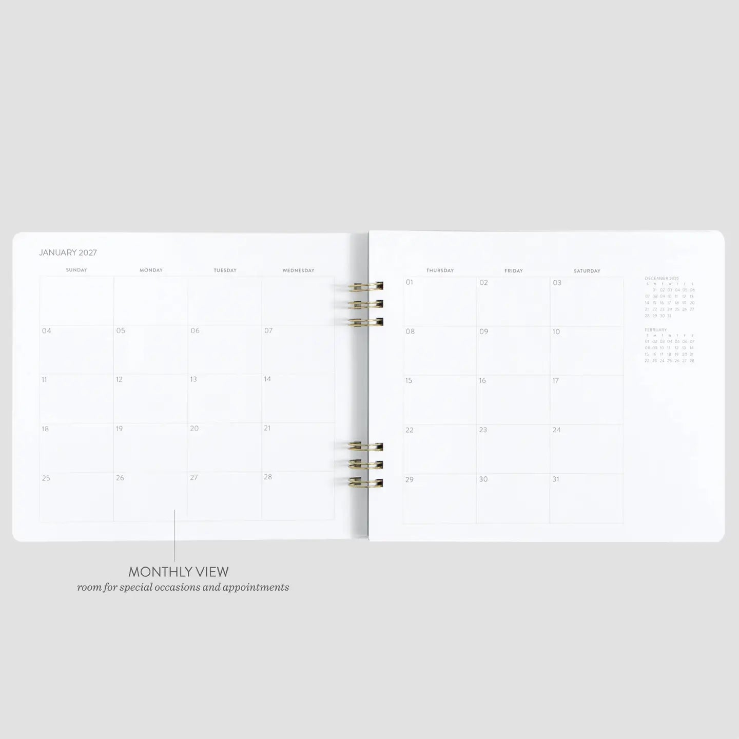 Lilac Pocket Planner 2027 | Weekly & Monthly Spiral Planner