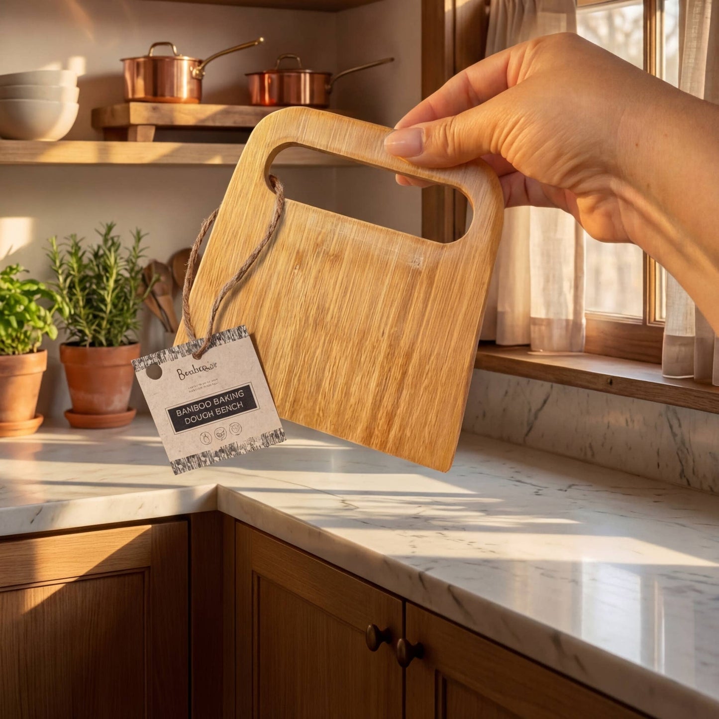 Bamboo Baking Bench & Dough Scraper