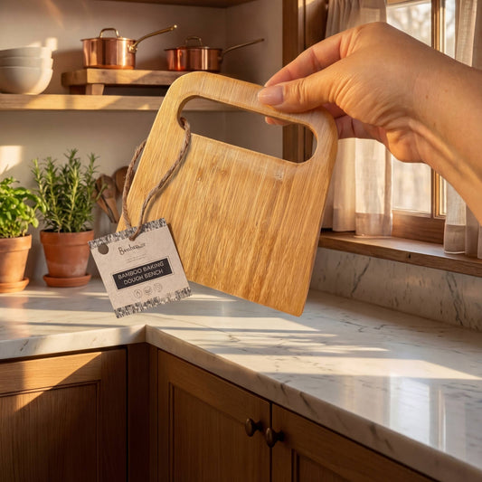 Bamboo Baking Bench & Dough Scraper