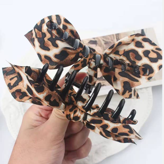 Cheetah Vintage Claw Clip