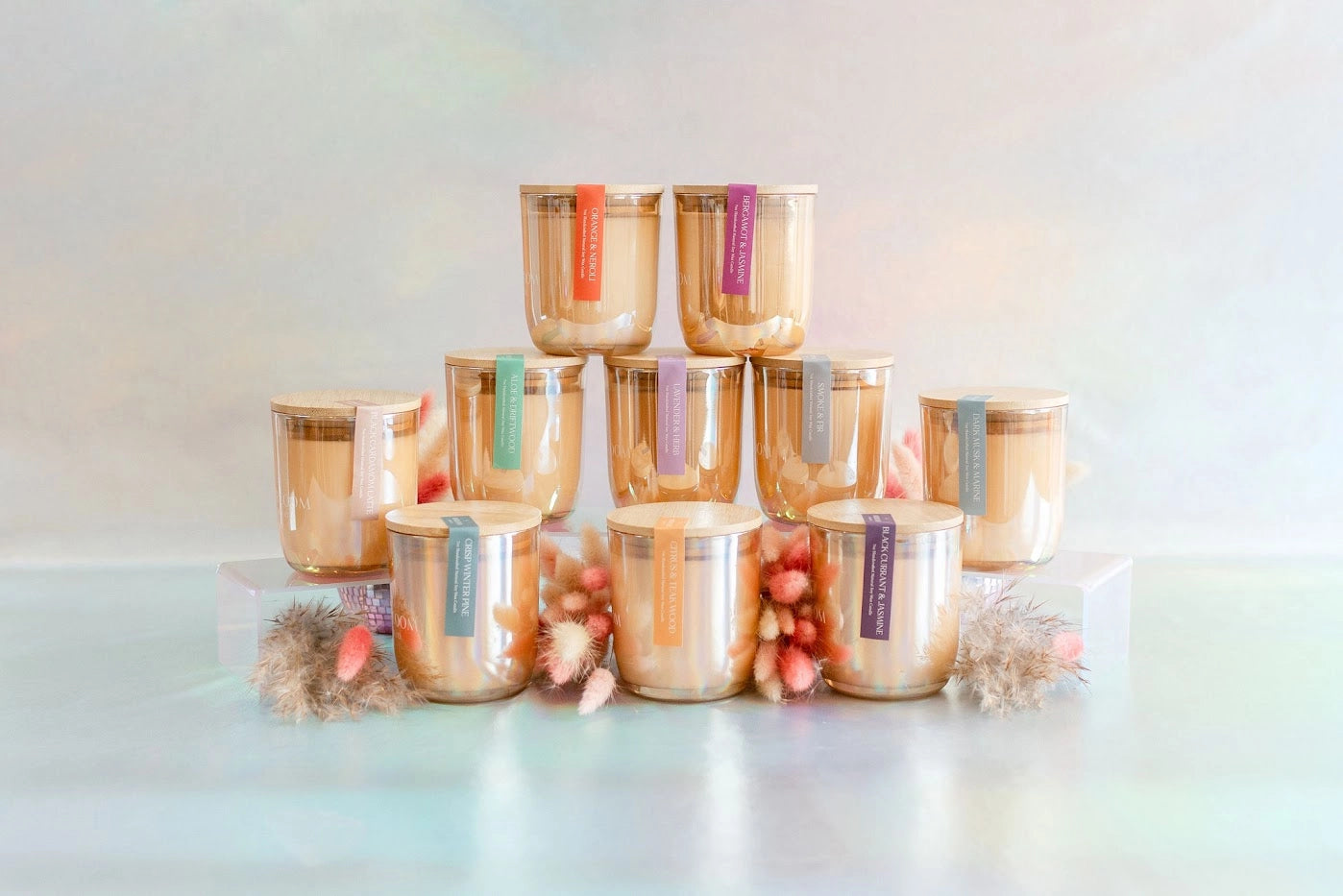 Iridescent Candle Arkansas Made