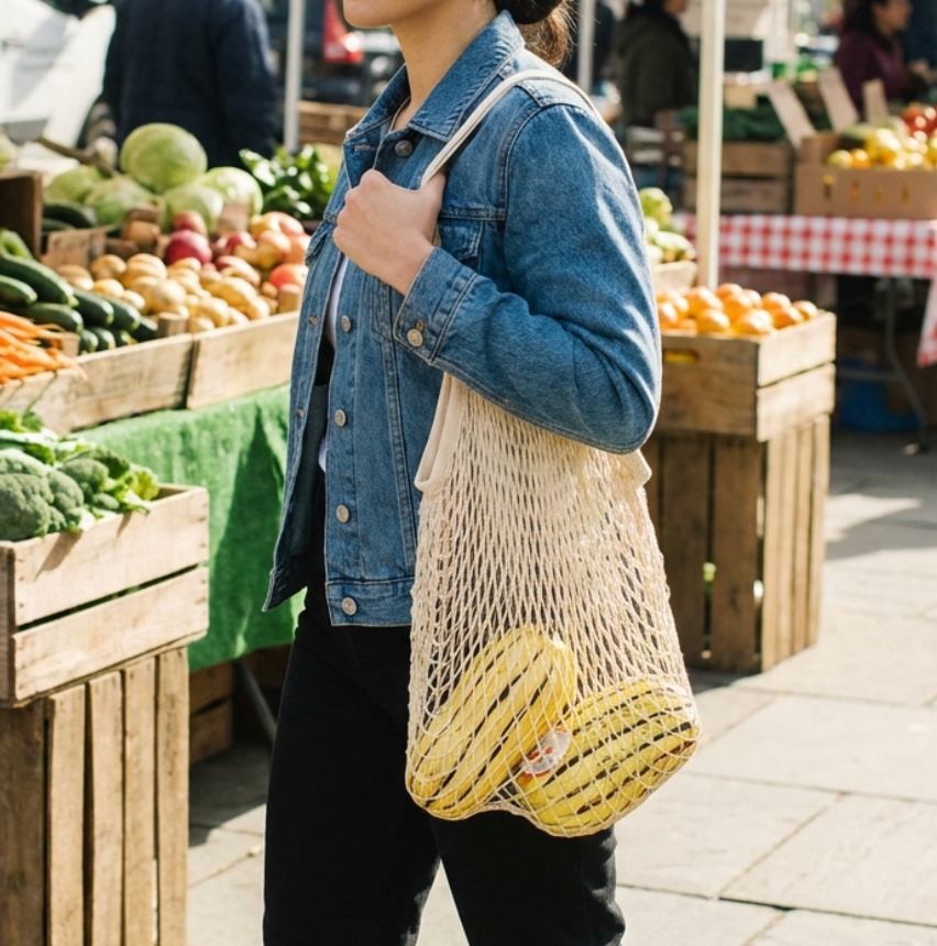 Organic Cotton Net Produce Bag
