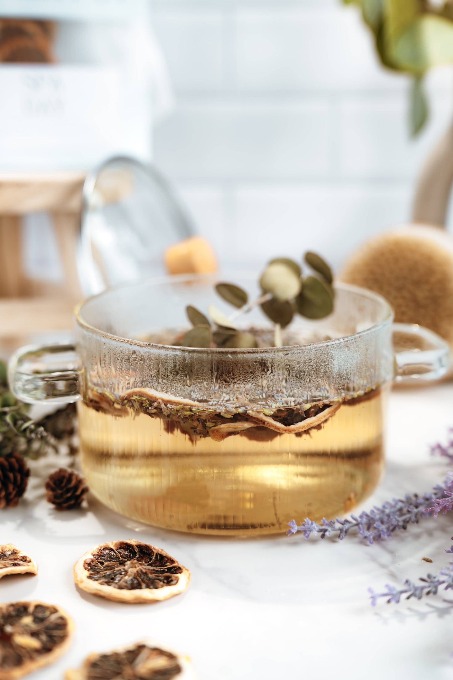 Wood & Glass Simmer Pot