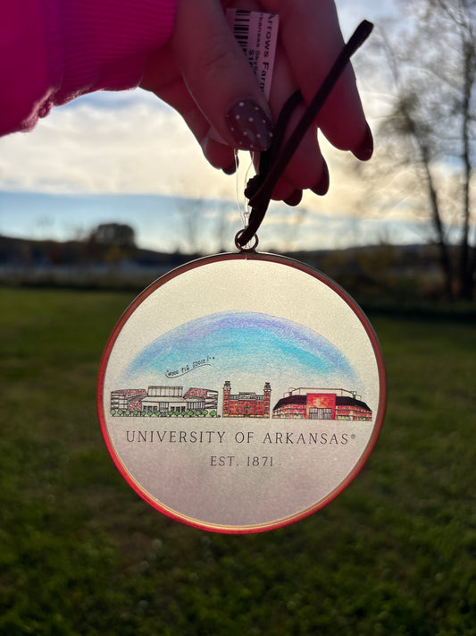 Arkansas Skyline Ornament