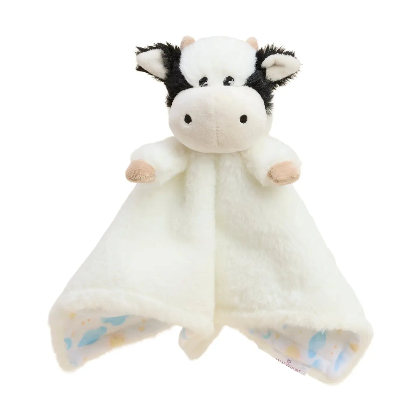 Black and White Cow Lovey Blanket Warmies