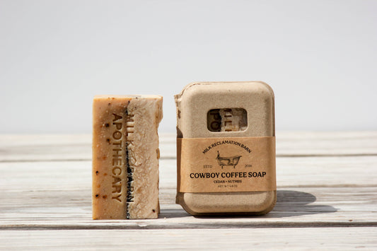 Hand Crafted Bar Soap in Sustainable Packaging: Cowboy Coffee - Nutmeg Cedar