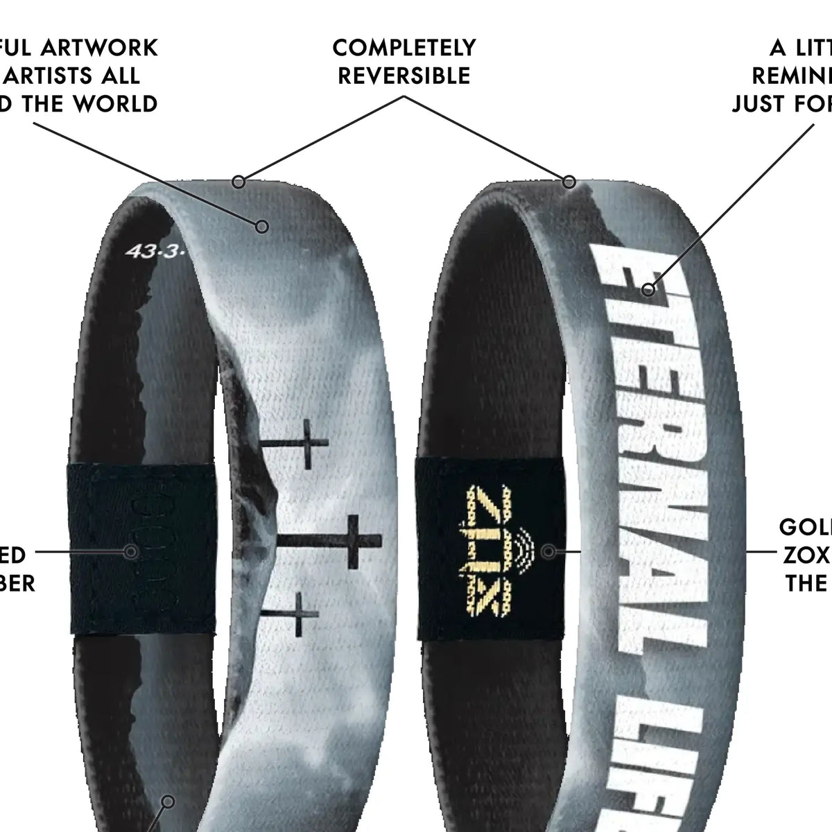 ZOX Interactive Bible Bracelet | NFC Scripture Bracelet | Multiple Designs
