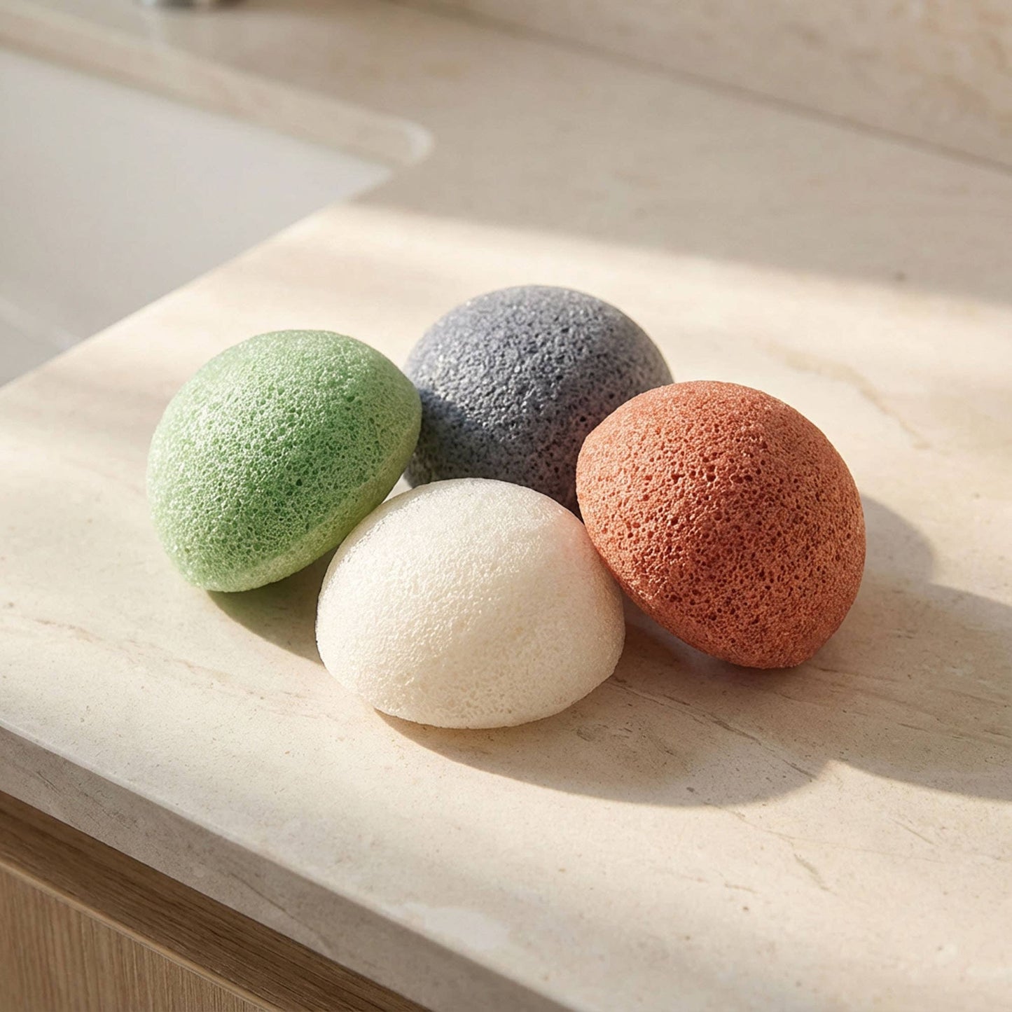 Rust Konjac Facial Cleansing Sponge