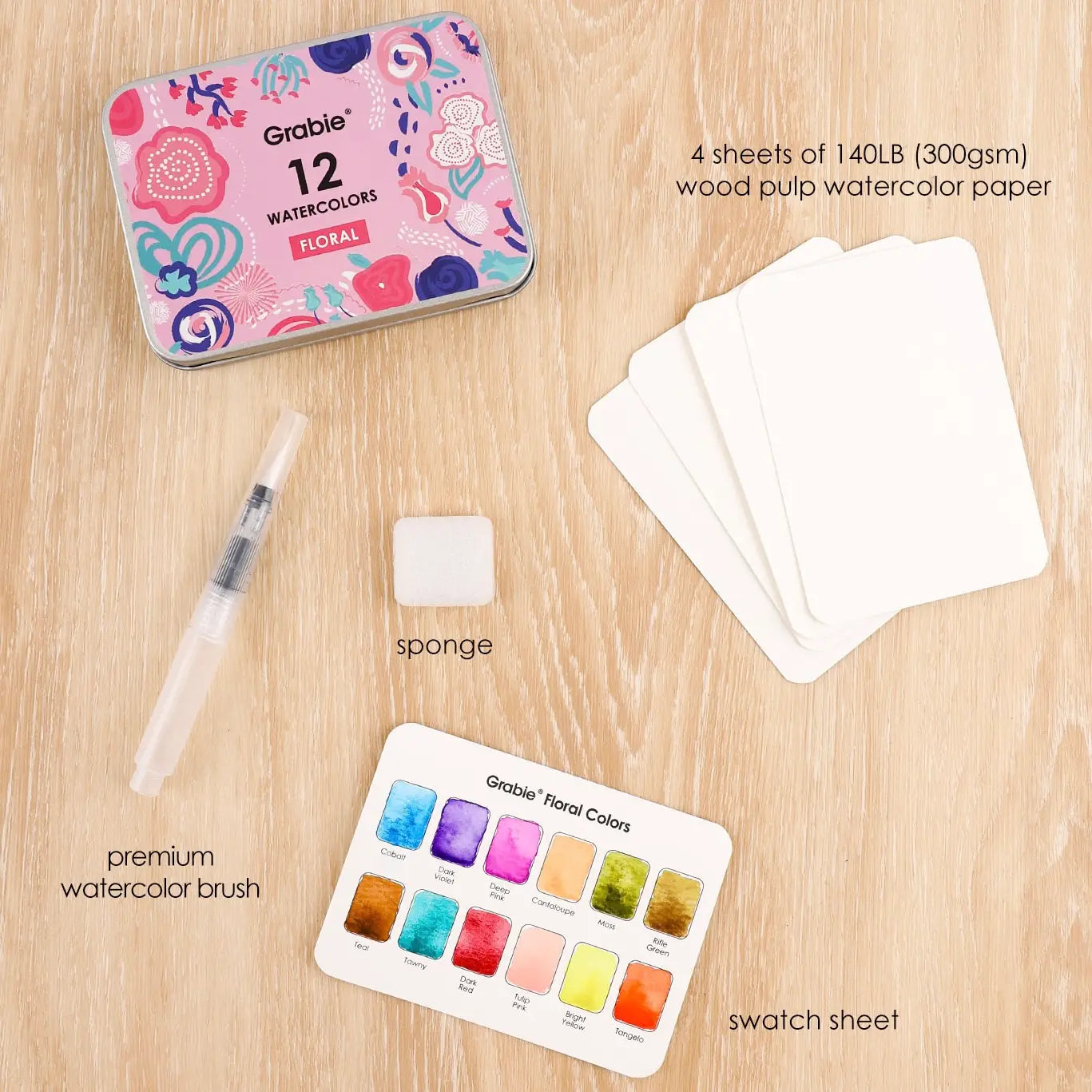 Floral Watercolor Club Box