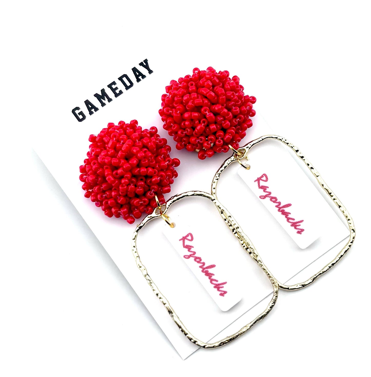 Arkansas Razorback Earrings