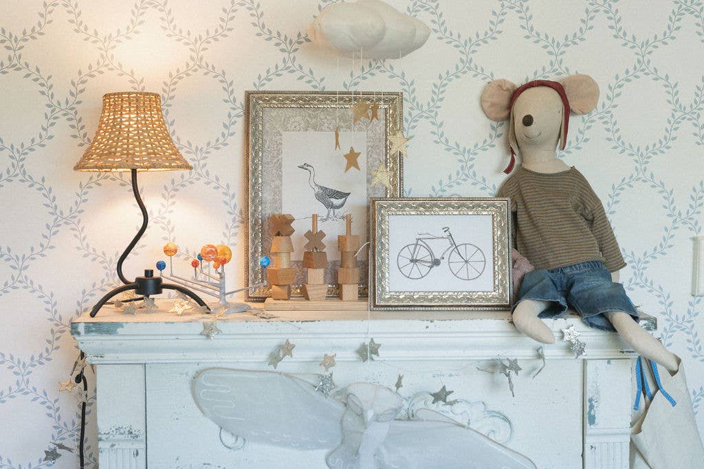 Single Goose Framed Antique Art: 8x10