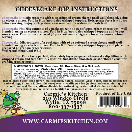 Carmie's Sweet Dip Mix