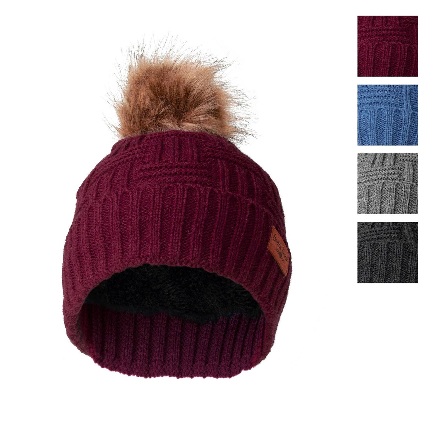 Wine Pom Hat