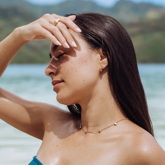 The Mary Waterproof Classic Gold Hoop Earrings
