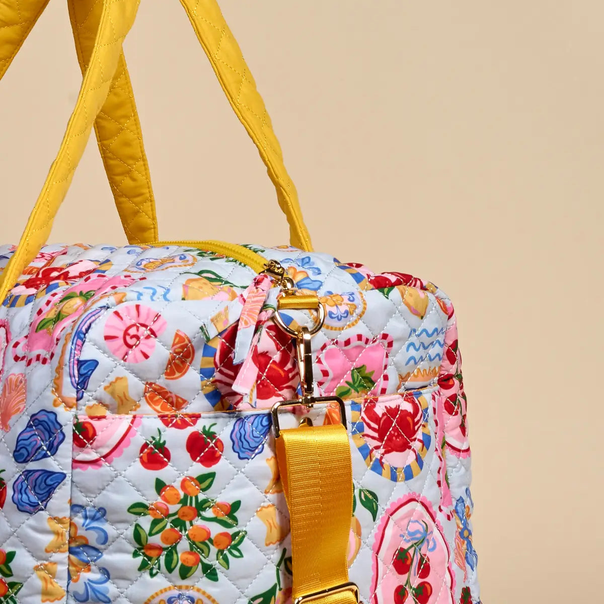 Ciao Bella On-The-Go Quilted Weekender Bag