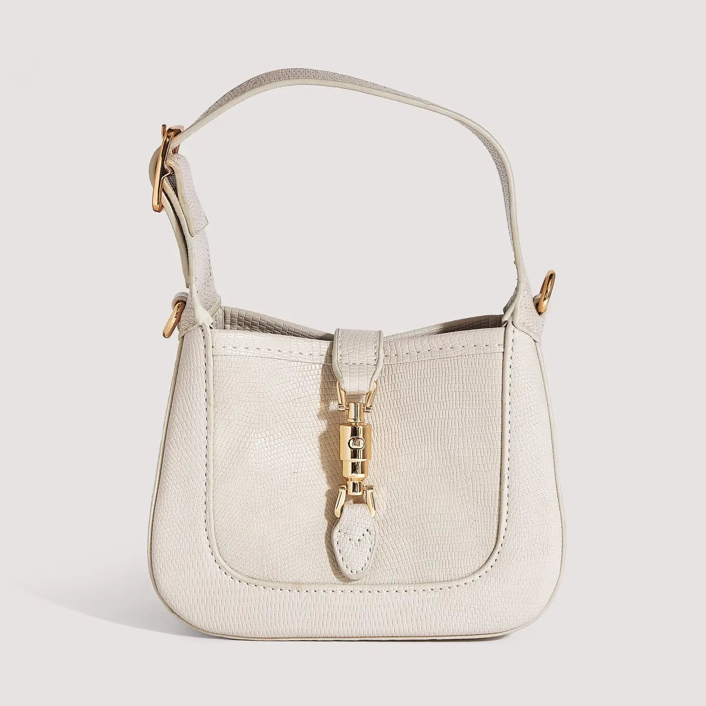 The Paige Mini | Ivory Croc Stadium-Approved Crossbody Bag