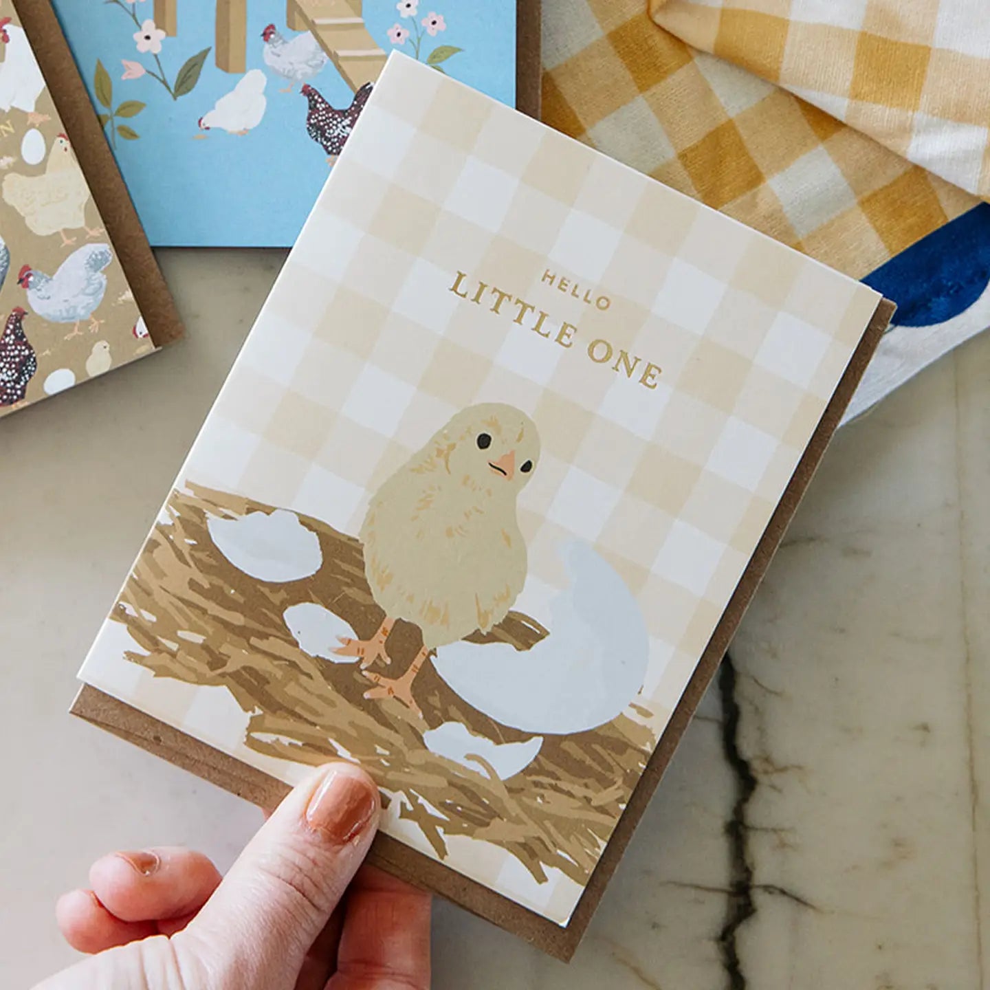 Hello Little One Chick Baby Greeting Card