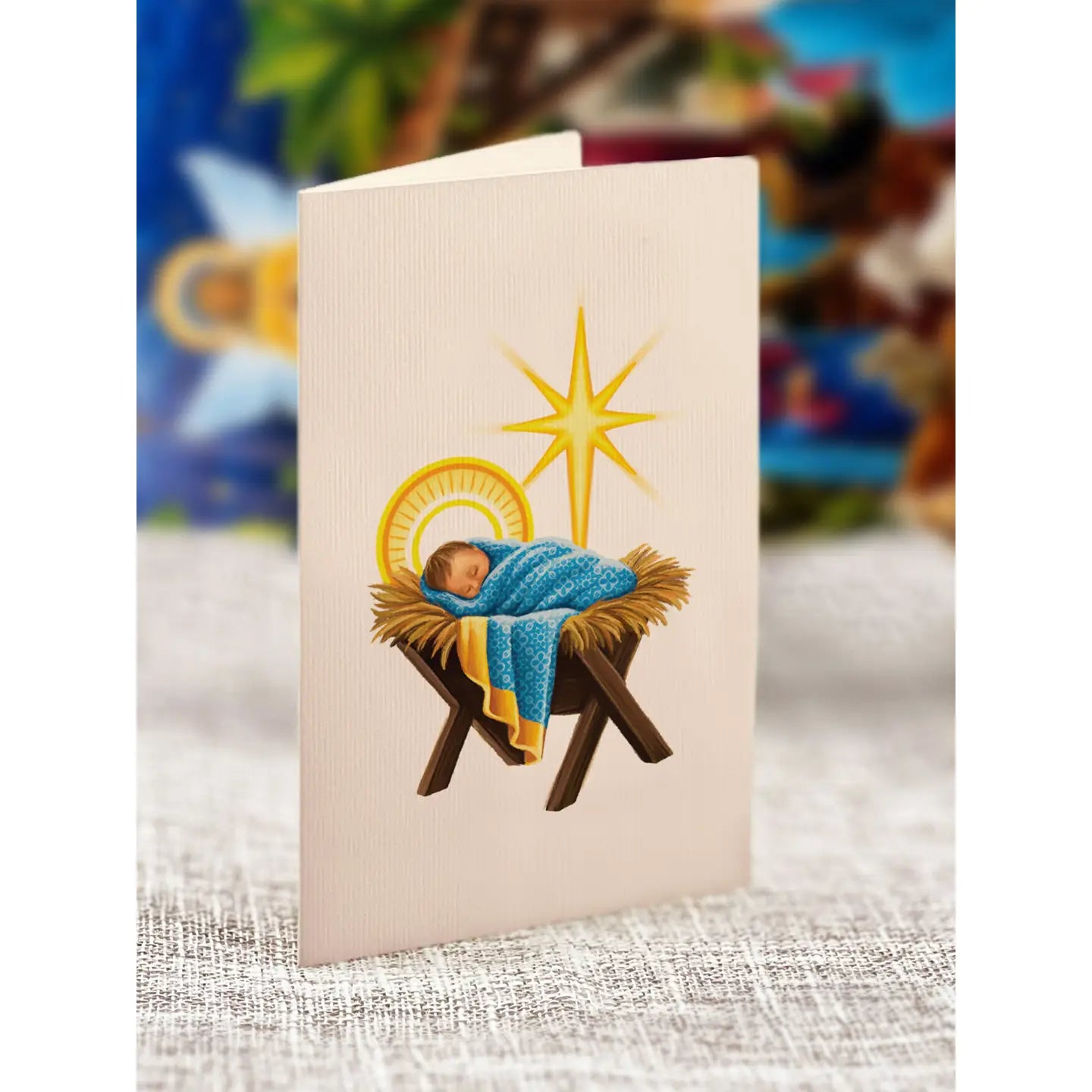 Starlit Nativity Pop Up Greeting Card