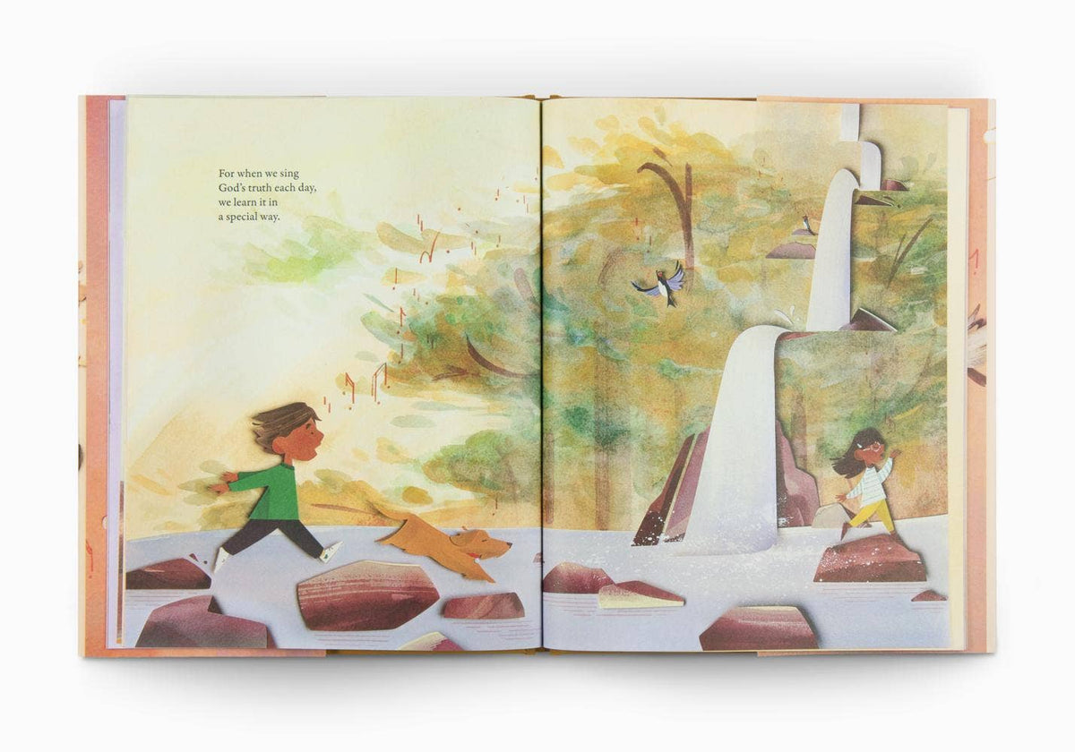 Illustrated Christian children’s book teaching kids to learn God’s truth through singing