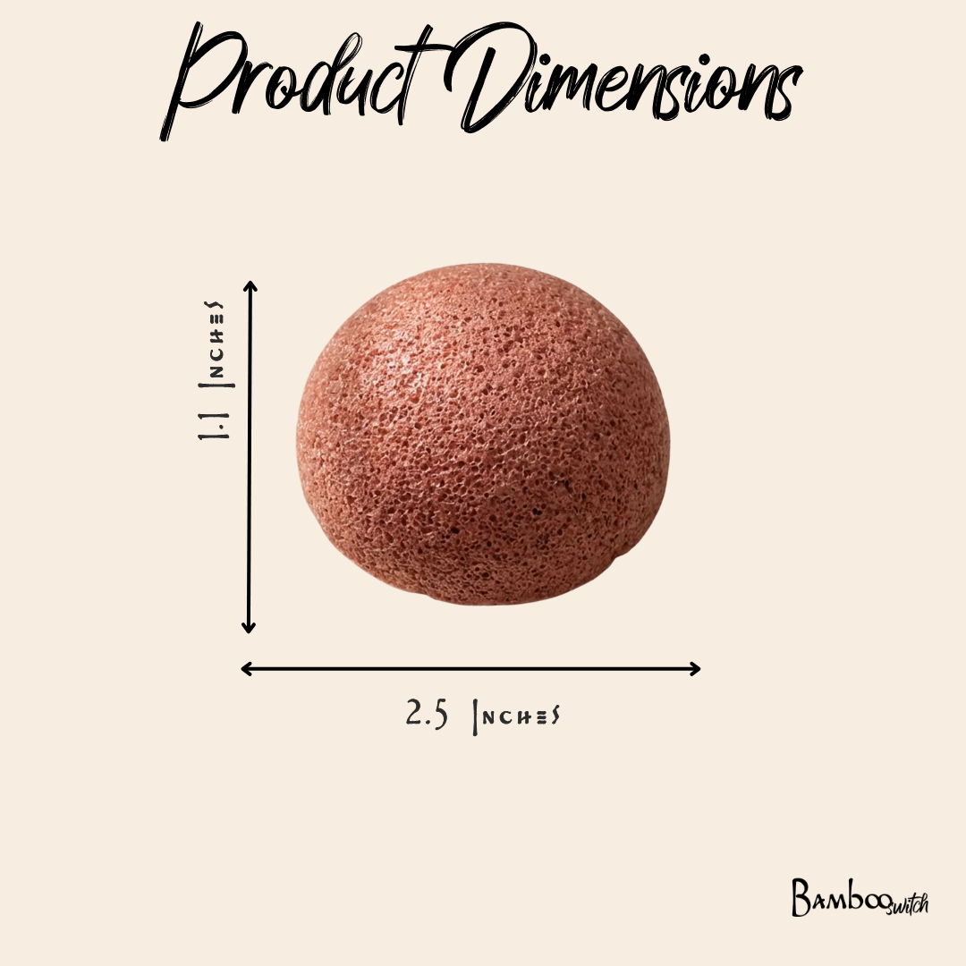 Rust Konjac Facial Cleansing Sponge