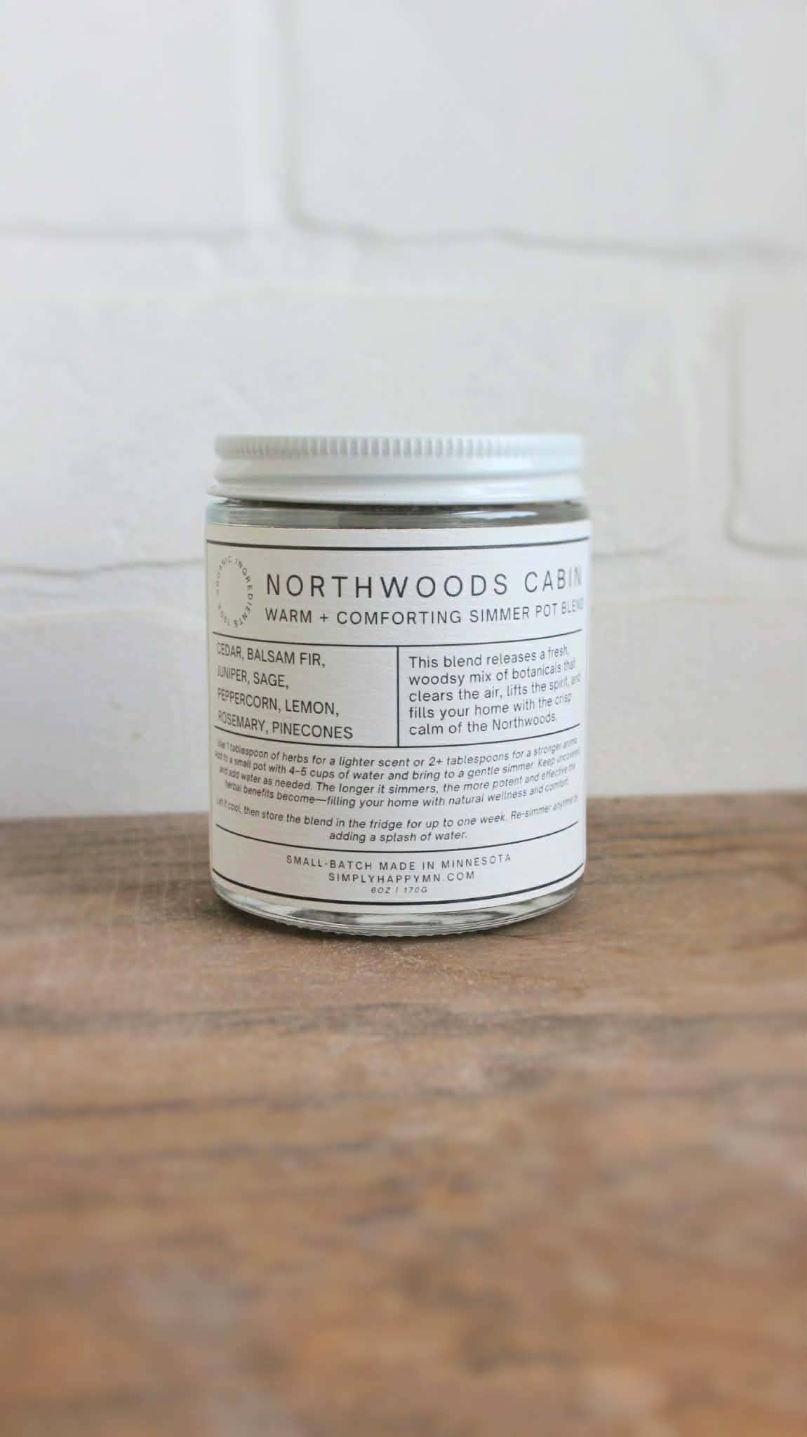 Northwoods Cabin | Warm + Comforting Simmer Pot Blend