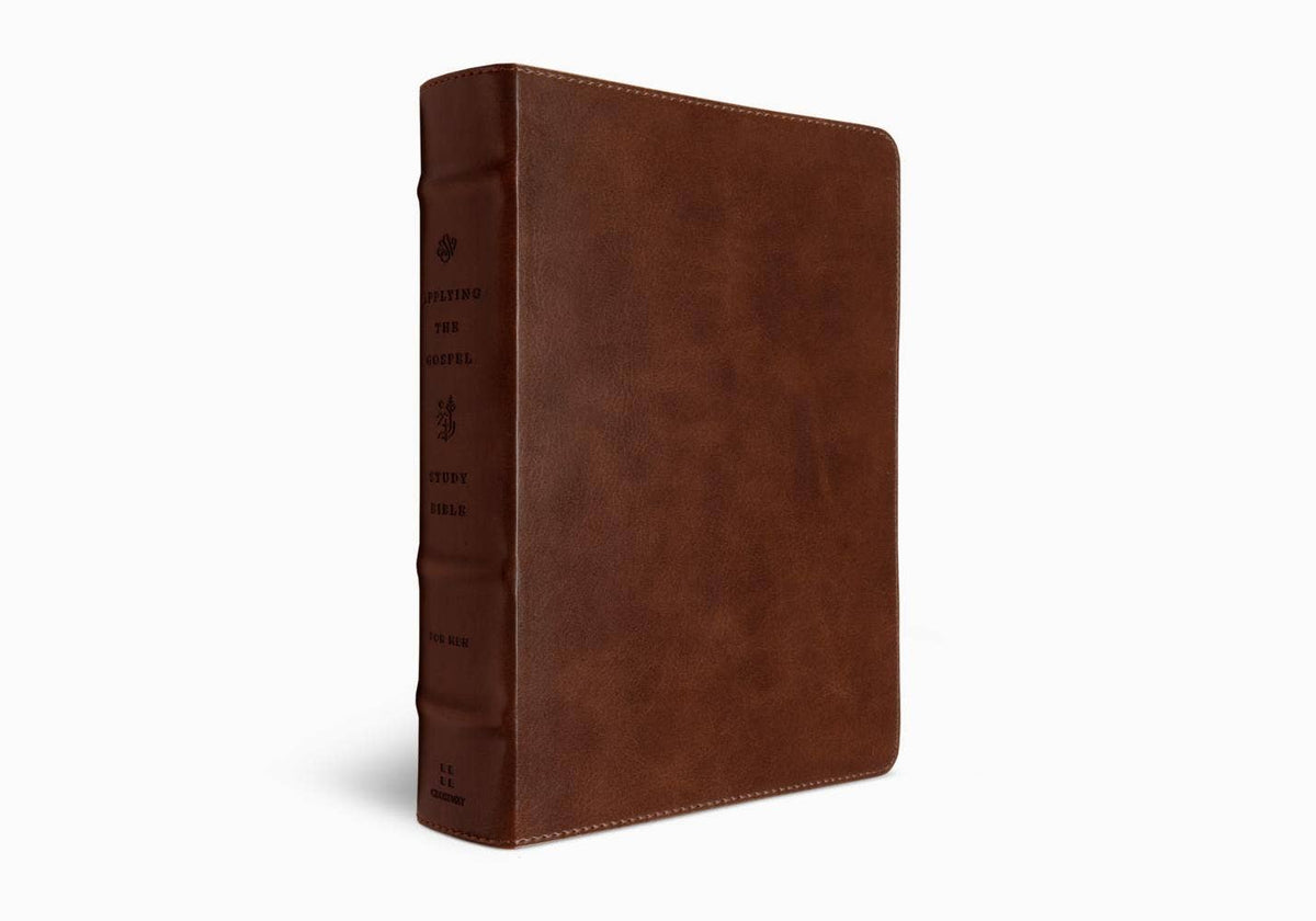Brown TruTone cover of ESV Applying the Gospel Study Bible for Men