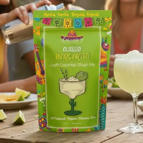 D’Marie Classic Margarita Cocktail Slush Mix directions with tequila and water