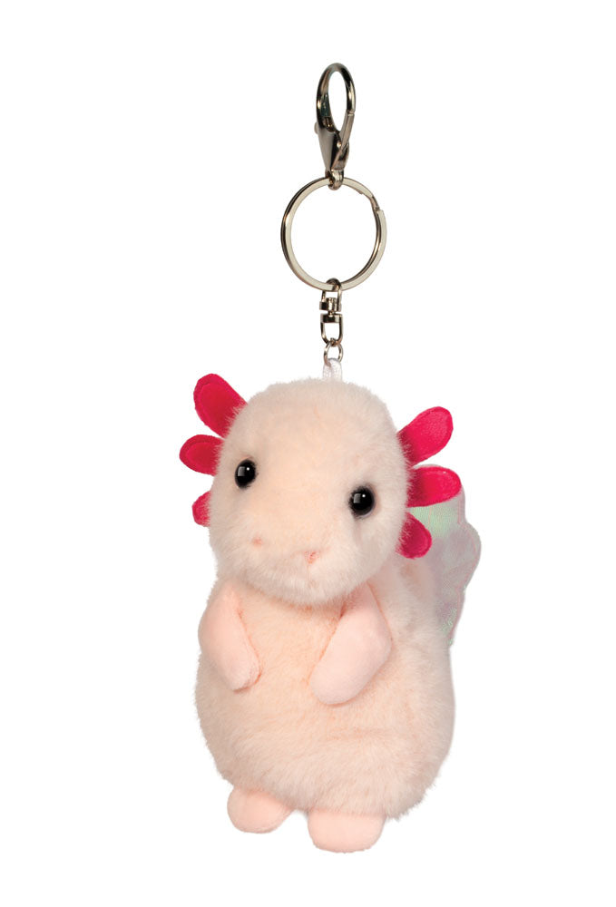 Douglas axolotl plush backpack clip soft stuffed axolotl bag charm
