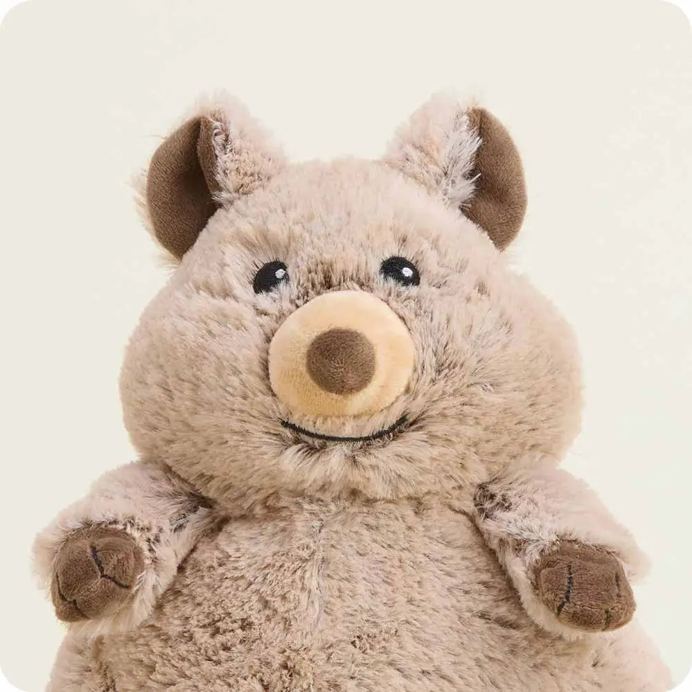 Warmies Quokka plush face with soft fur and French lavender scent
