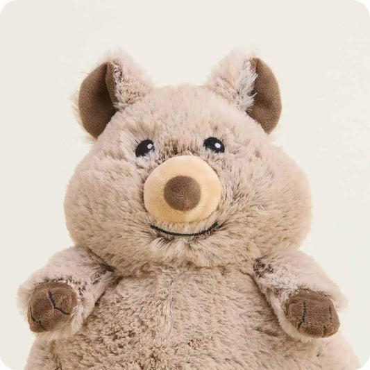 Warmies Quokka plush face with soft fur and French lavender scent