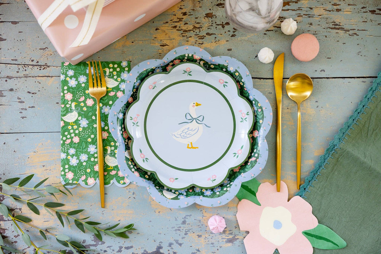 Garden Goose Plates