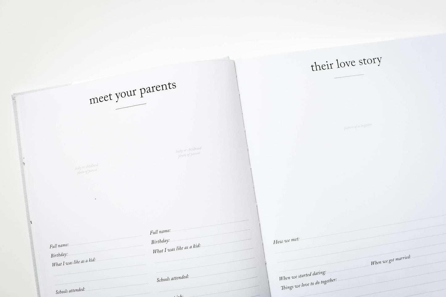 Cream Baby's First Year Memory Book & Photo Album