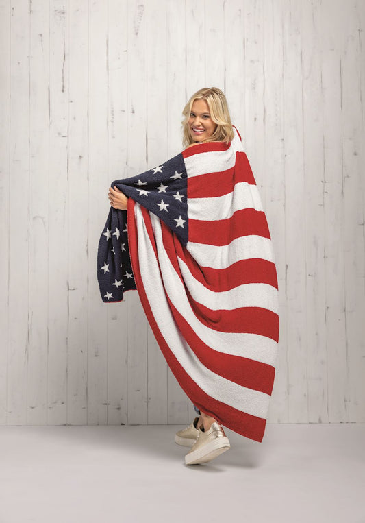 All-American Chenille Knit Blanket