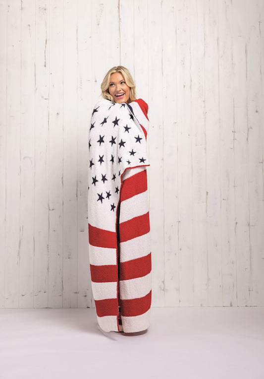 All-American Chenille Knit Blanket