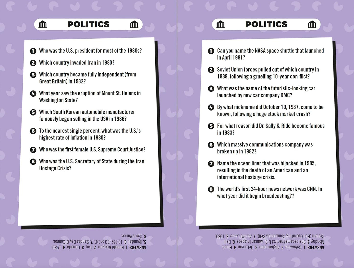 Best of the 80's Trivia Game