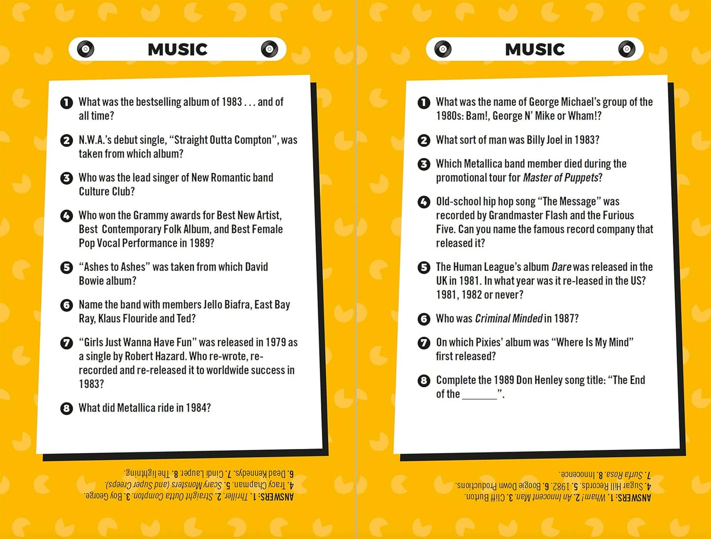 Best of the 80's Trivia Game