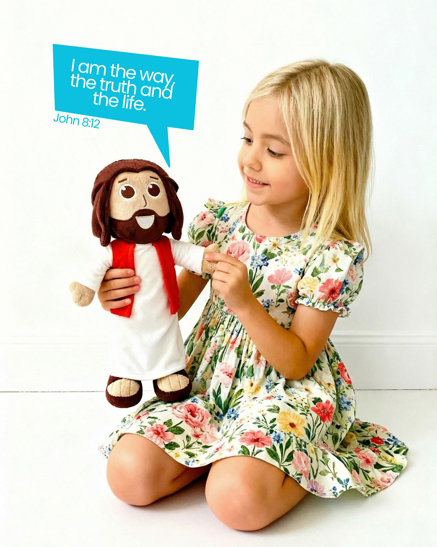 Talking Jesus Doll – 12" Plush with Bible Verses & Prayers