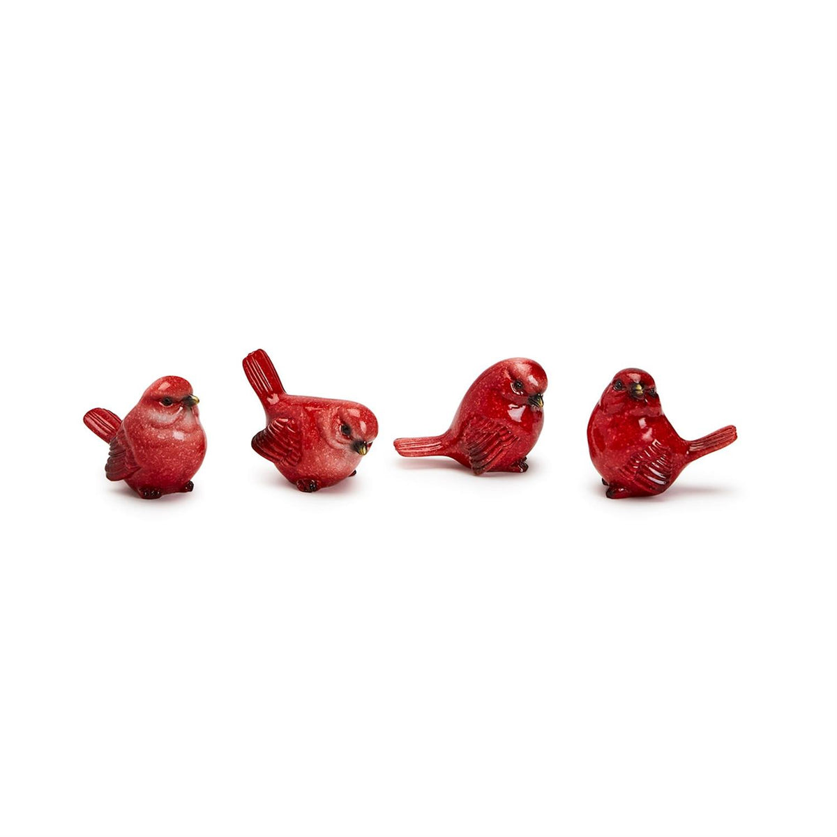 Hand-Painted Red Cardinal Stoneware Figurine